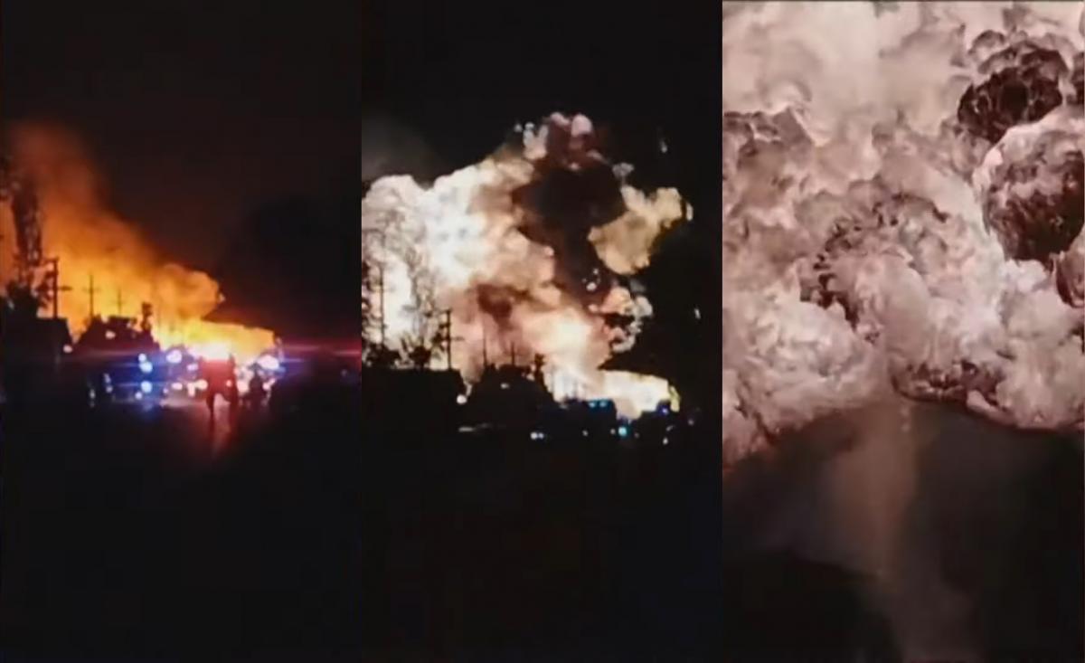 Explosión en una planta de gas licuado