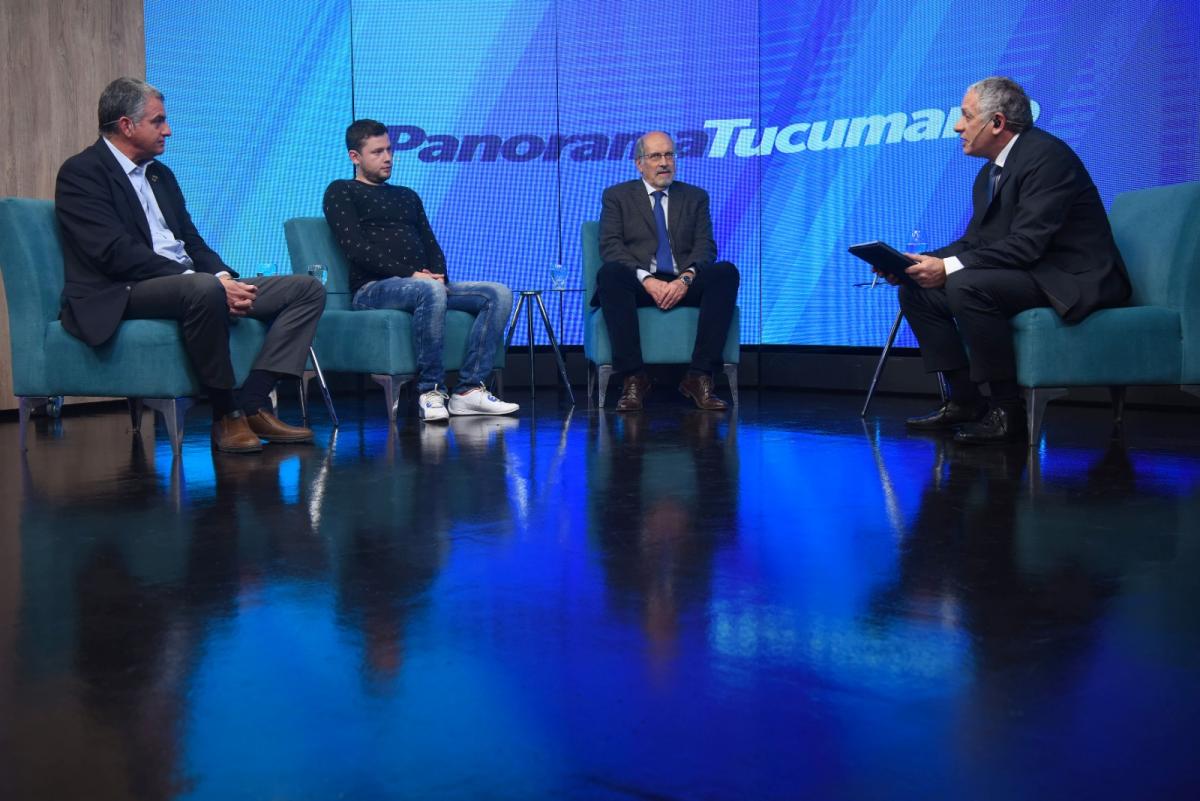 Héctor Viñuales, presidente de la Federación Económica de Tucumán y empresario gastronómico-hotelero; Sebastián Murga, presidente de la Sociedad Rural de Tucumán, dirigente de CREO; y Rafael Gómez Pardo, CEO de Gómez Pardo.