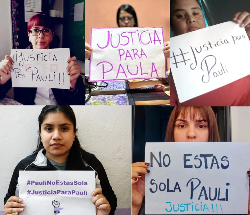 EN LAS REDES. Las mujeres mostraron su apoyo a la víctima del abuso. 