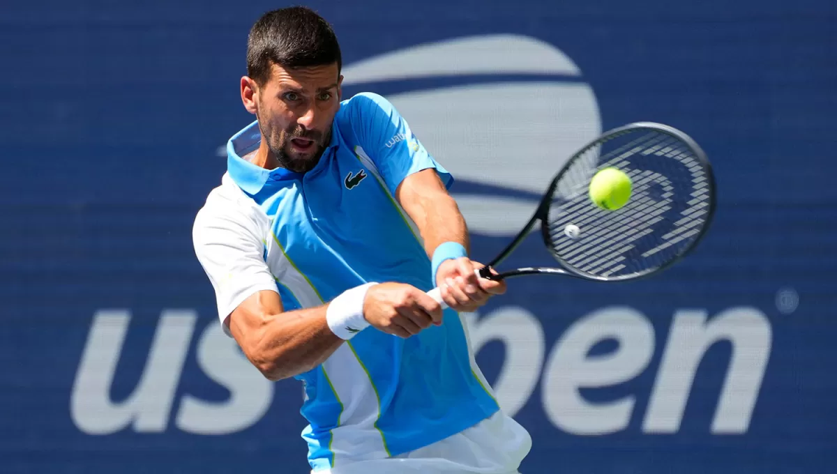 ESTA NOCHE. Desde las 21.15, en el estadio Arthur Ashe, el serbio Novak Djokovic se enfrentará a su compatriota Laslo Djere.