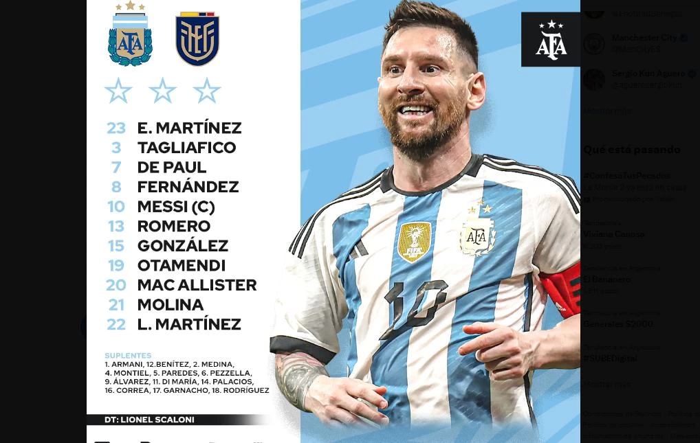 Messi y 10 más