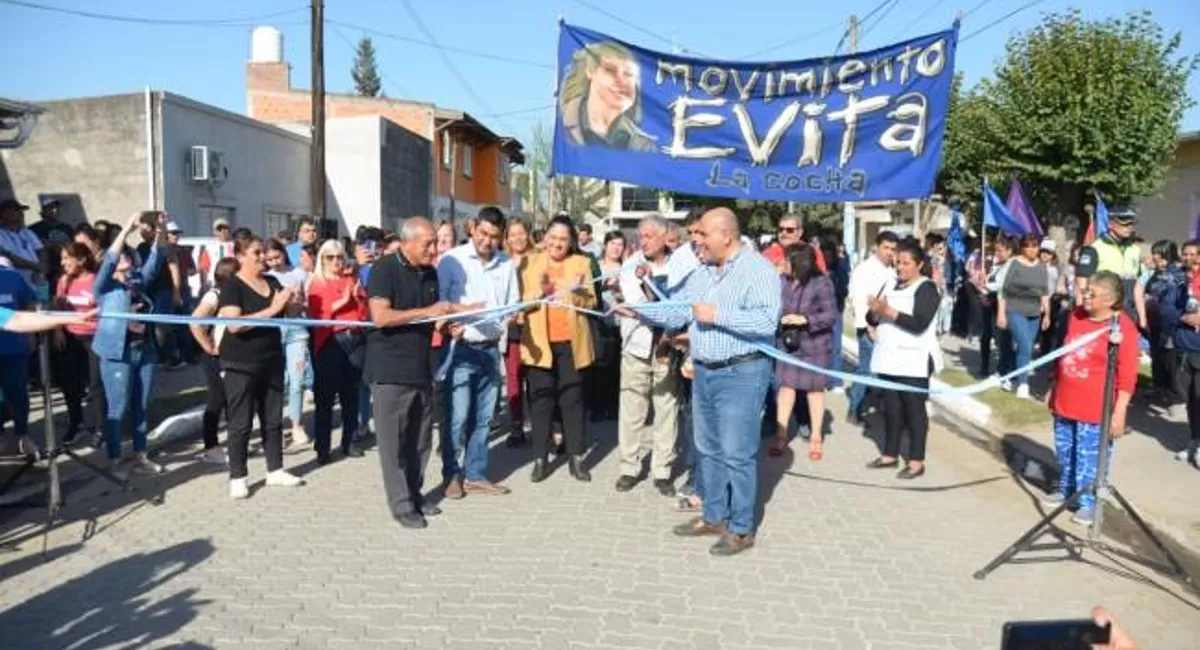 Inauguraron obras de pavimentación e iluminación en La Cocha