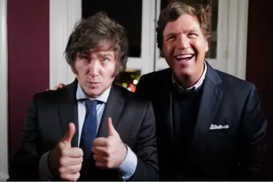 Javier Milei con el periodista Tucker Carlson: El Papa tiene afinidad con dictadores