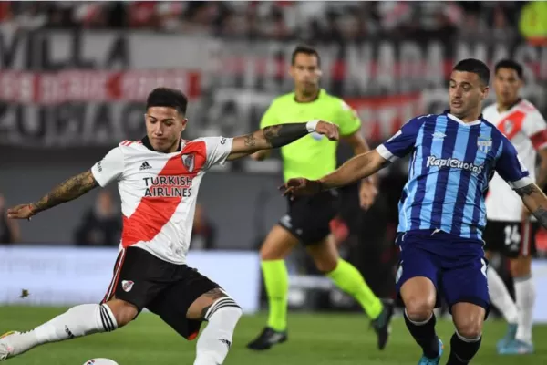 Atlético Tucumán perdió ante River, que abrió el marcador en tiempo adicional