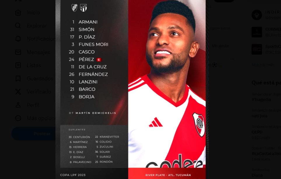 Los titulares de River