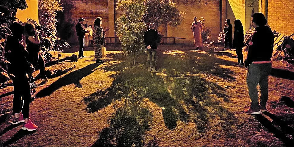 EN ENSAYO. Los artistas preparan el estreno de “Atahualpa y Fernando VII”. 