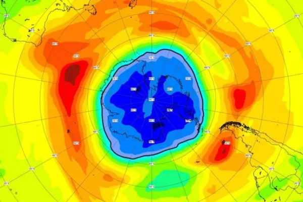 El agujero de la capa de ozono se agrandó y se posó sobre Argentina