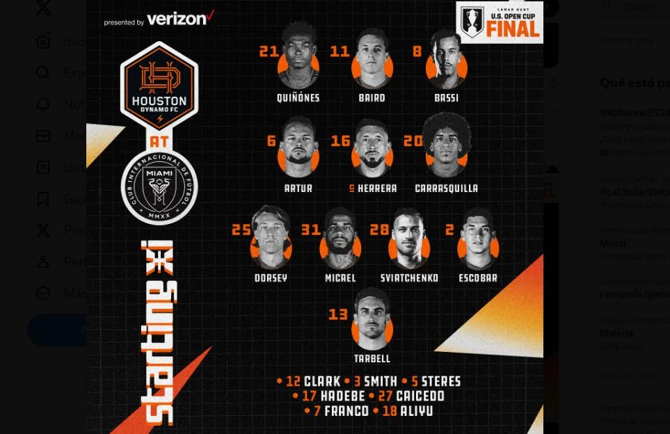 Los 11 de Houston Dynamo: