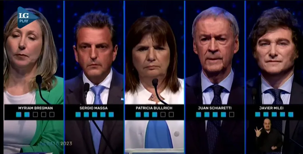 Mucho interés: el debate presidencial alcanzó un pico de 44 puntos de rating