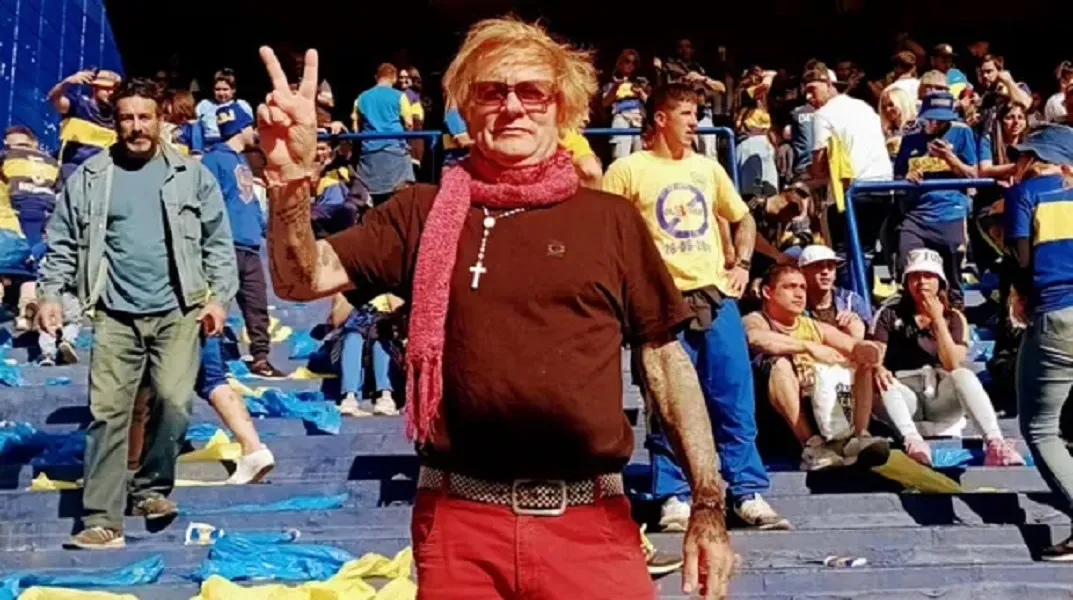 José tiene 58 años, es hincha del Millonario y logró meterse en una tribuna de Boca para ver el Superclásico. GENTILEZA TN