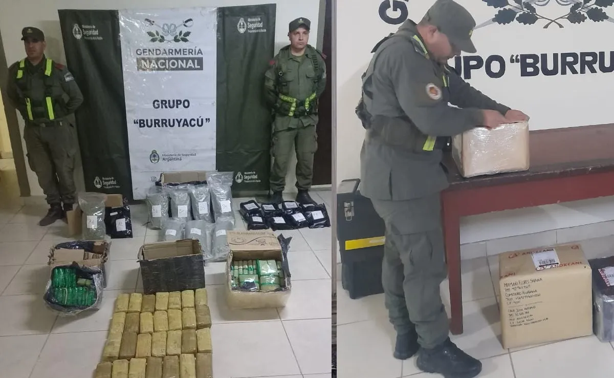 Gendarmería Nacional desarticula operativo de tráfico de drogas en la Ruta Nacional 34