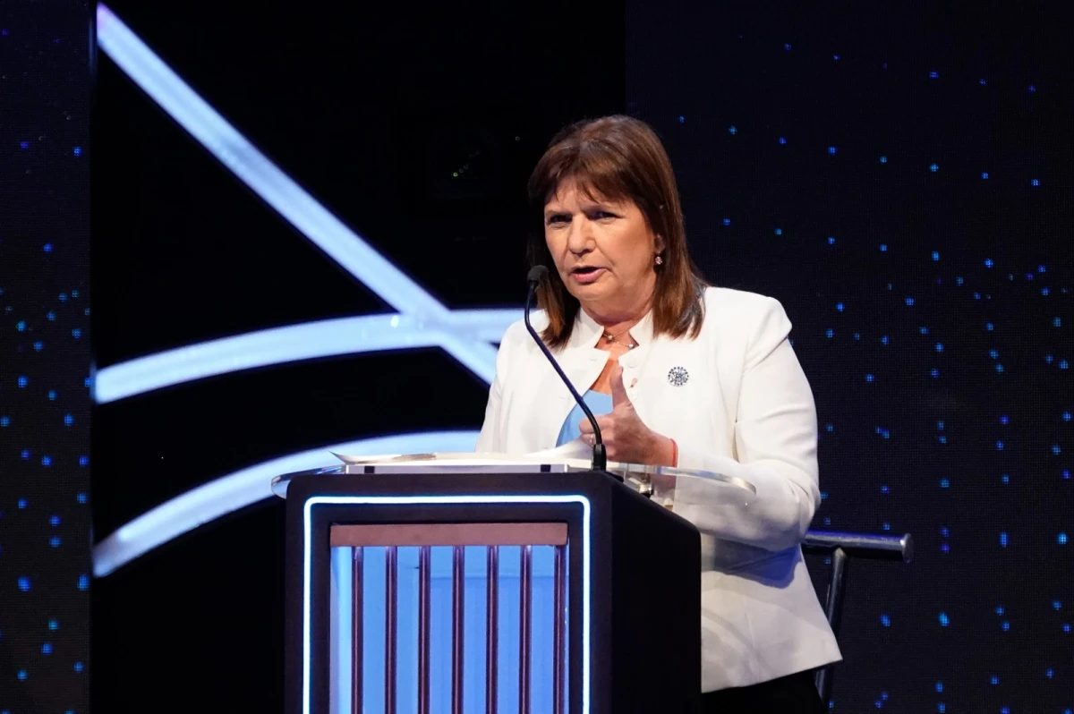 Patricia Bullrich, en el primer debate presidencial. FOTO LA GACETA / Diego Aráoz.  