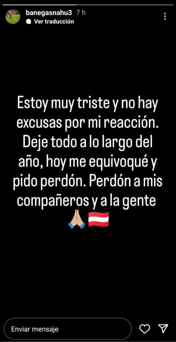 ¿Qué dijo Nahuel Banegas sobre su expulsión ante Deportivo Morón?