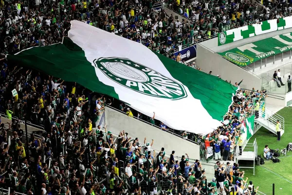 Los hinchas de Palmeiras calentaron la previa