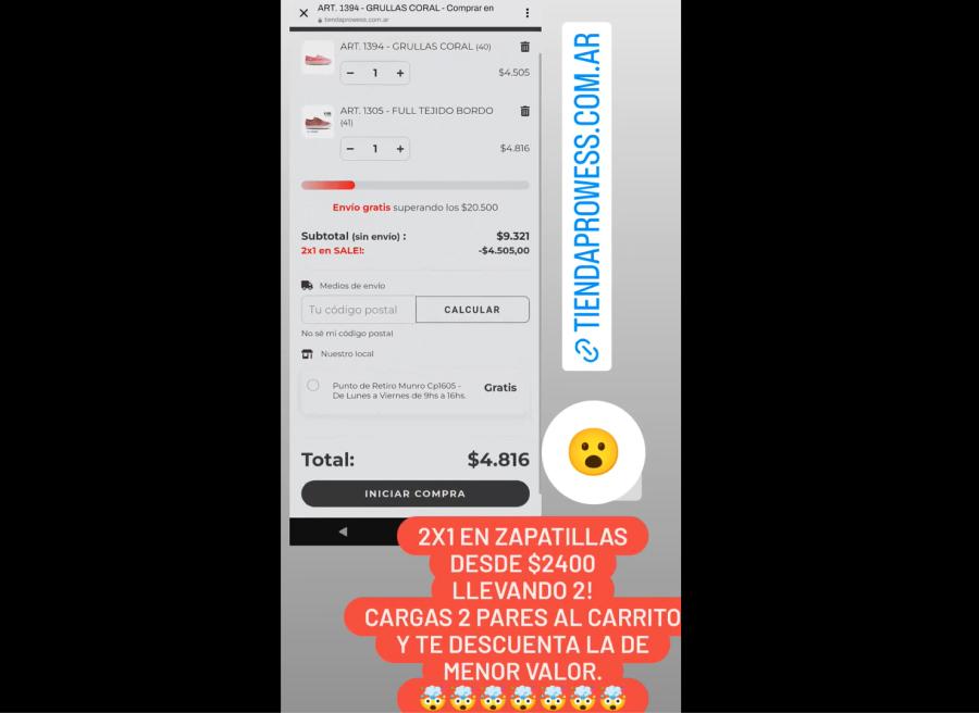 La compra online se puede hacer en sencillos pasos.