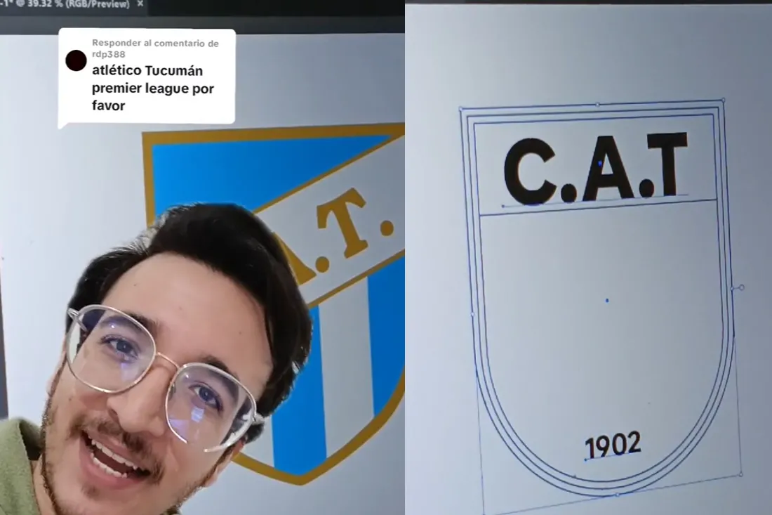 Un mexicano rediseñó el escudo de Atlético Tucumán y sorprendió a todos los “Decanos”.