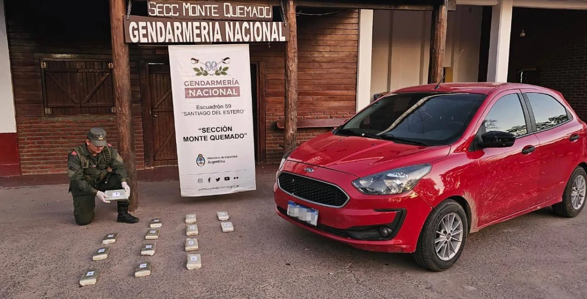 Secuestro de droga. FOTO GENDARMERÍA