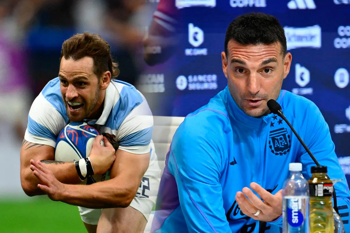 ORGULLOSO. Scaloni no ocultó su alegría tras la clasificación de Los Pumas a las semifinales.