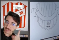 Al estilo Premier League, un diseñador mexicano mostró cómo sería el escudo de San Martín de Tucumán si fuera europeo