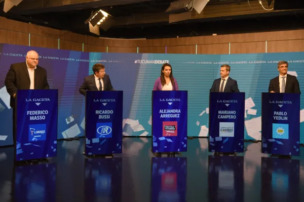 Propuestas y mensajes por elevación en el primer debate libre de los candidatos a diputado