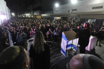 Acto frente a la Casa Histórica: “Alzamos la voz en apoyo a Israel”