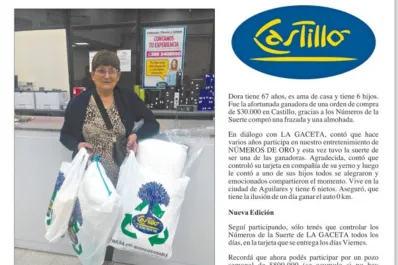 Dora Teresa Ahumada ganó una orden de compra de $30.000 en Castillo
