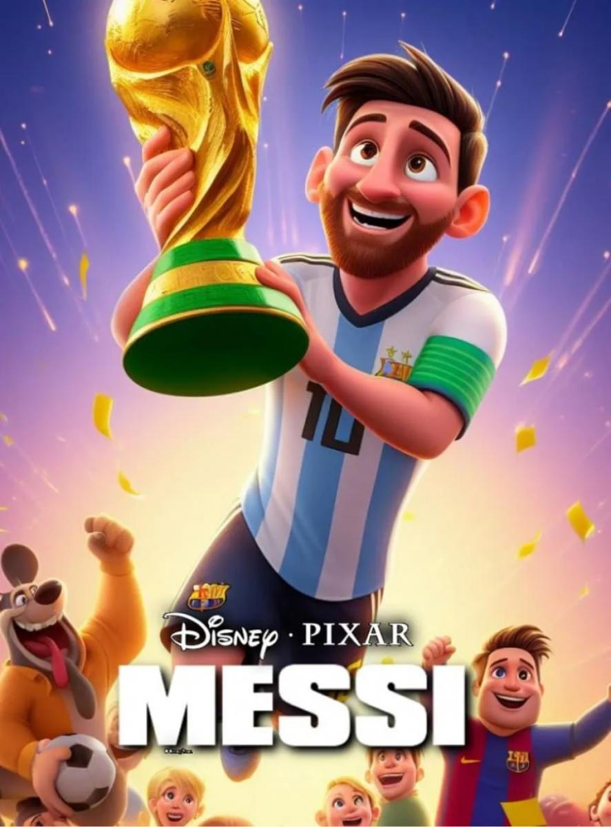 Messi, Lali, Moria, Tini y Taylor Swift: así se verían sus películas al estilo Pixar