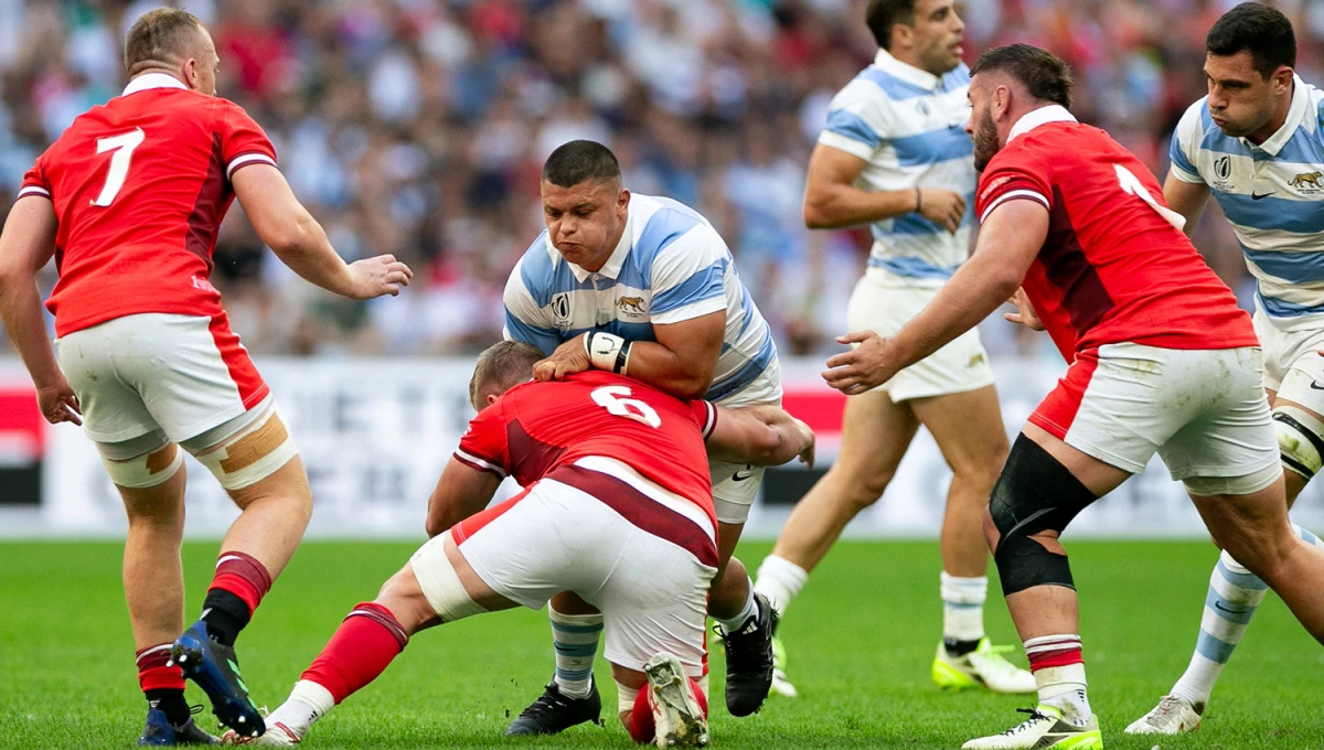 AL FRENTE. El pilar tucumano Thomas Gallo será una de las primeras líneas de contacto de Los Pumas, que sueñan con vencer a los All Blacks para llegar a la final de Mundial Francia 2023.