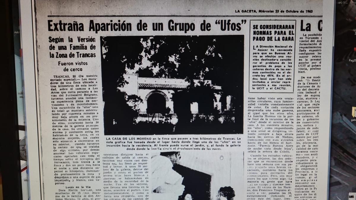  EN 1963. LA GACETA anunciaba al mundo lo que había ocurrido allí.