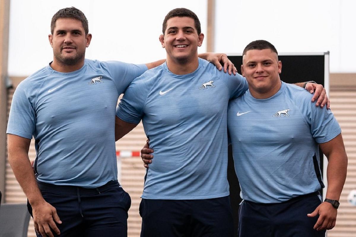 Francisco Gómez Kodela, Ignacio Ruiz y Thomas Gallo se mostraron felices durante el último entrenamiento.