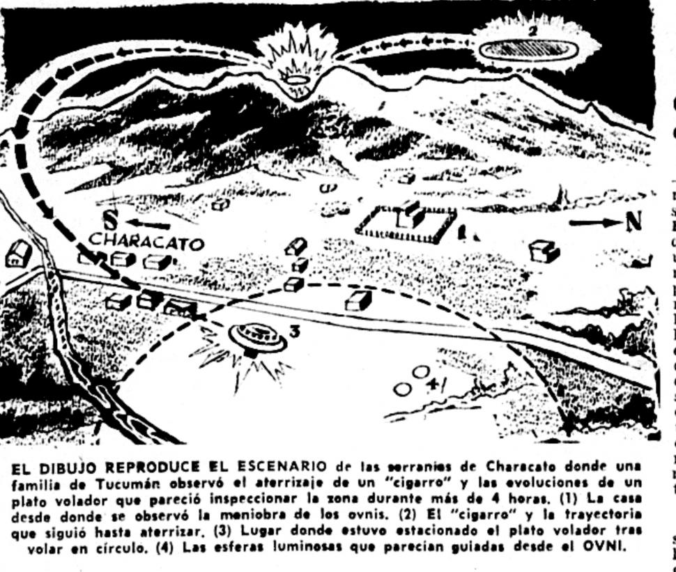 DESCRIPCIÓN GRÁFICA. La imagen permitió e nuestros lectores ver en desarrollo del ovni de Characato.