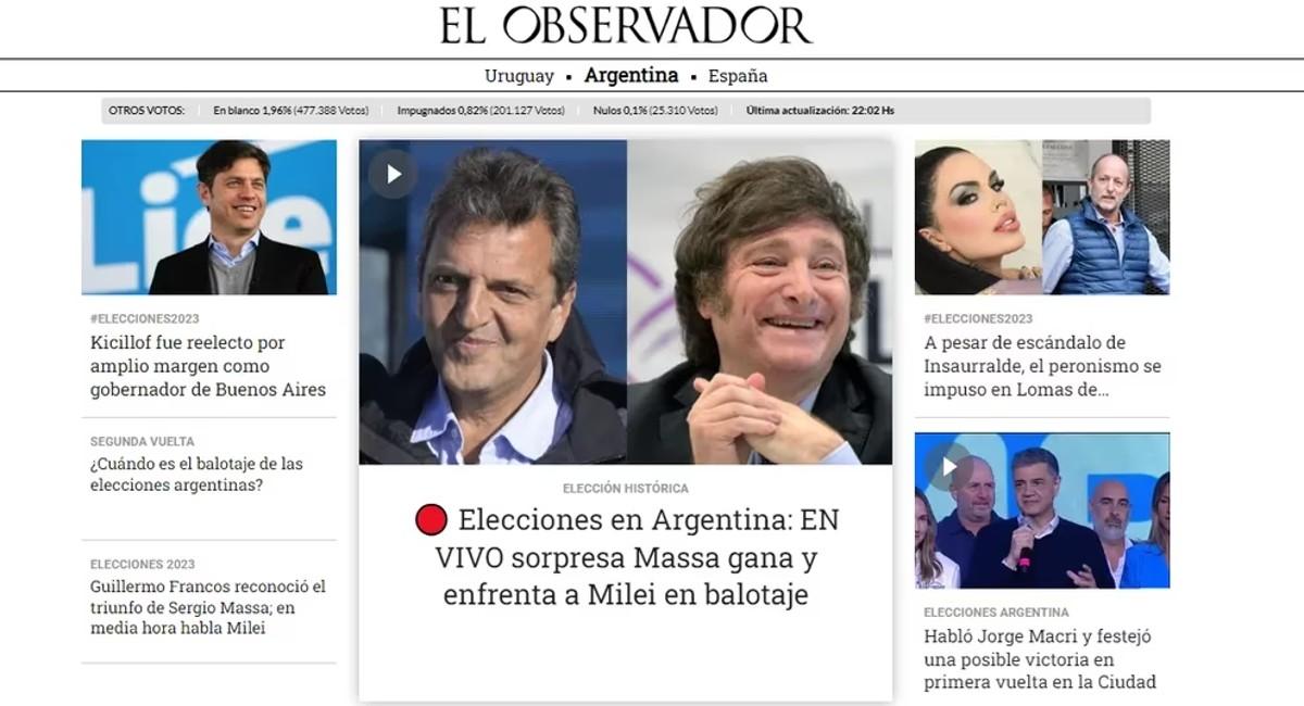 Sorpresa: así reflejaron los medios del mundo la victoria de Sergio Massa en las elecciones