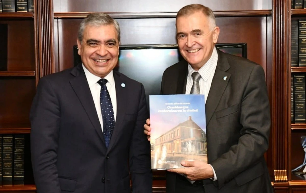 EN LA LEGISLATURA. Jaldo y Alfaro encabezaron la reunión.  