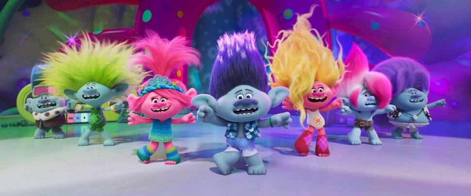 SIMPÁTICOS Y RUIDOSOS. La música vuelve a ser un componente de atracción en “Trolls 3”, la nueva entrega de los simpáticos seres pelilargos.