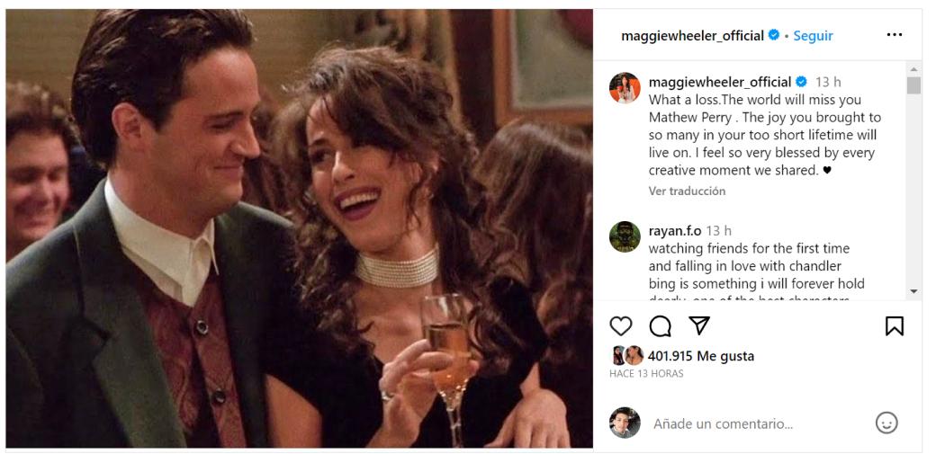 Las reacciones del elenco de Friends a la sorprendente muerte de Matthew Perry