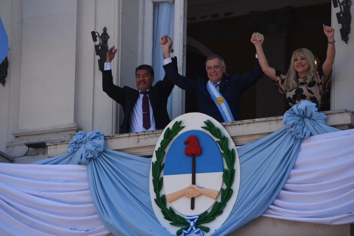 Miguel Acevedo, Osvaldo Jaldo y Rossana Chahla.