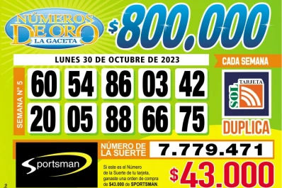 Los Números de Oro de LA GACETA