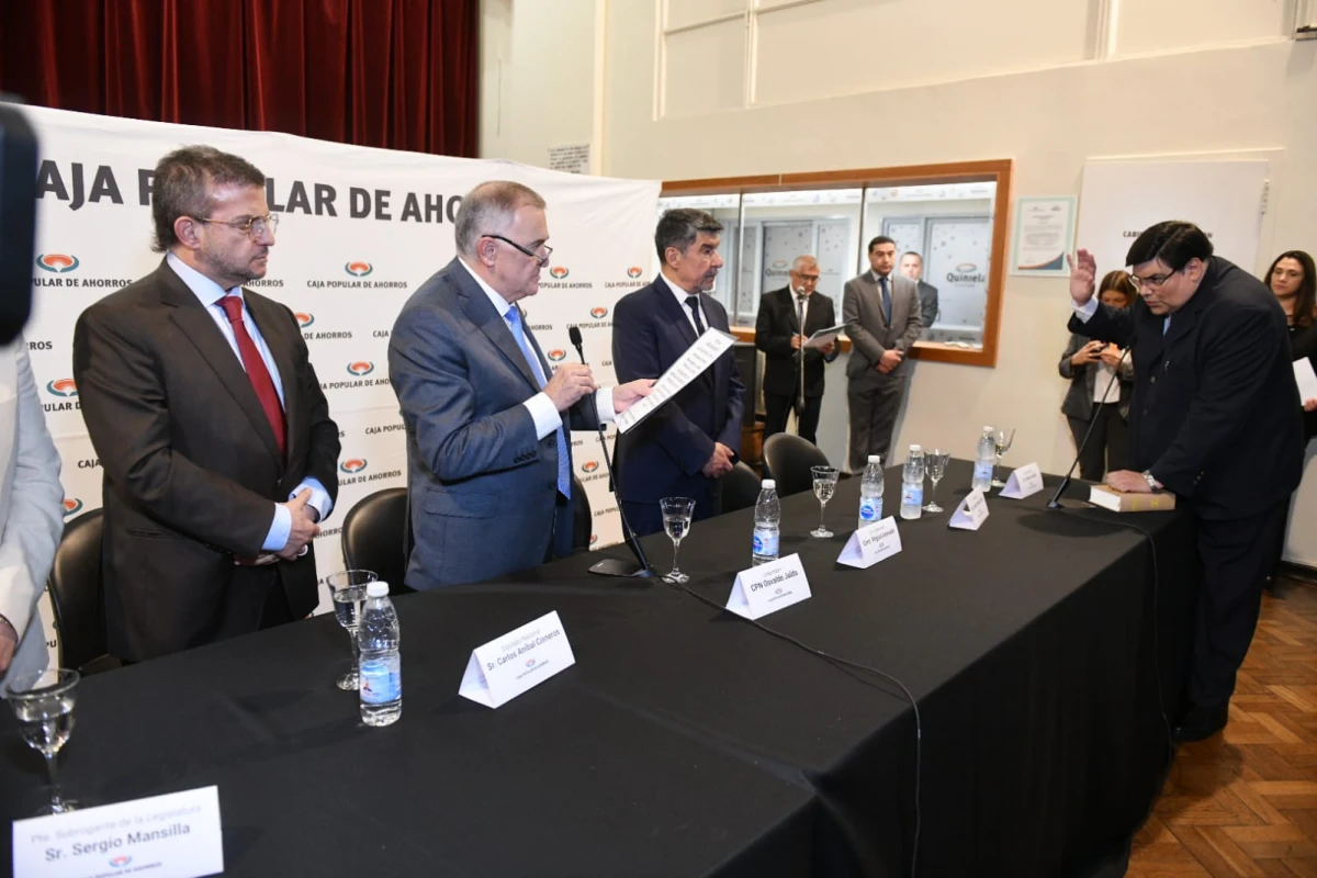 Jaldo puso en funciones al interventor de la Caja Popular de Ahorros