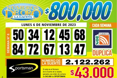 Los Números de Oro de LA GACETA