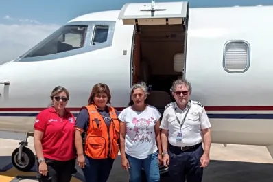 Trasladarán en el avión sanitario a una joven que se descompensó en su gira de estudios