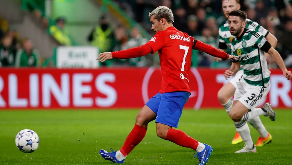 POR LA CIMA. Atlético Madrid recibe a Celtic con la chance de saltar a la punta del grupo E de la Champions.