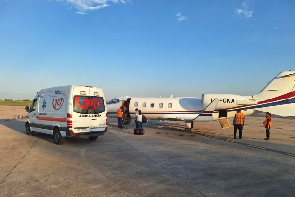 Darío Monteros: Ahora el avión sanitario cumple esa función en un 100%