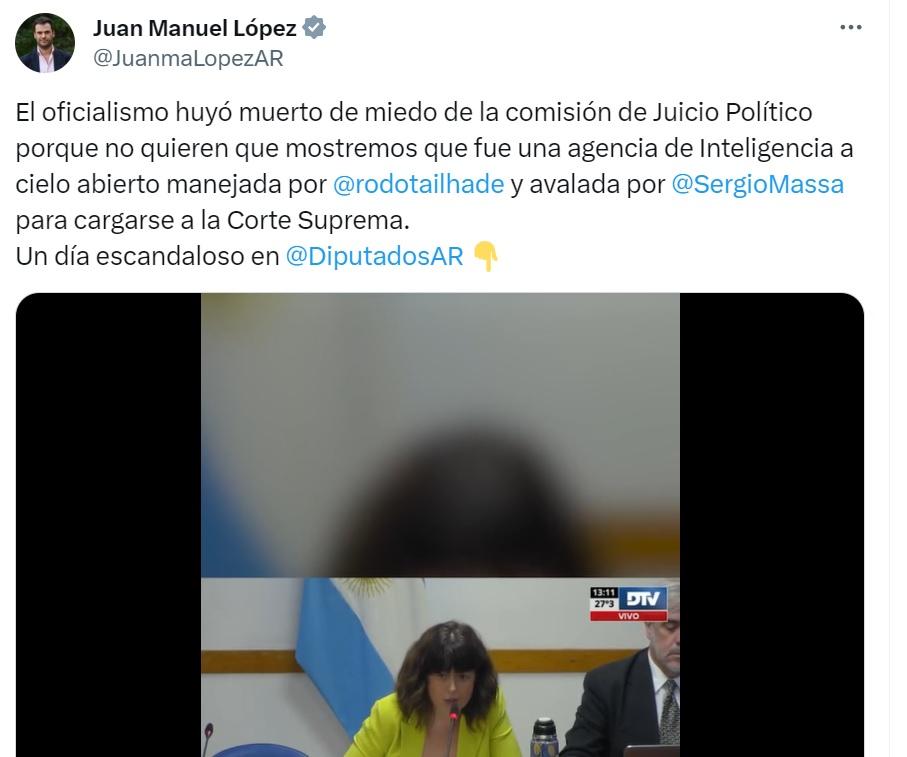 El oficialismo levantó la reunión de la comisión de juicio político ante el escándalo por el espionaje