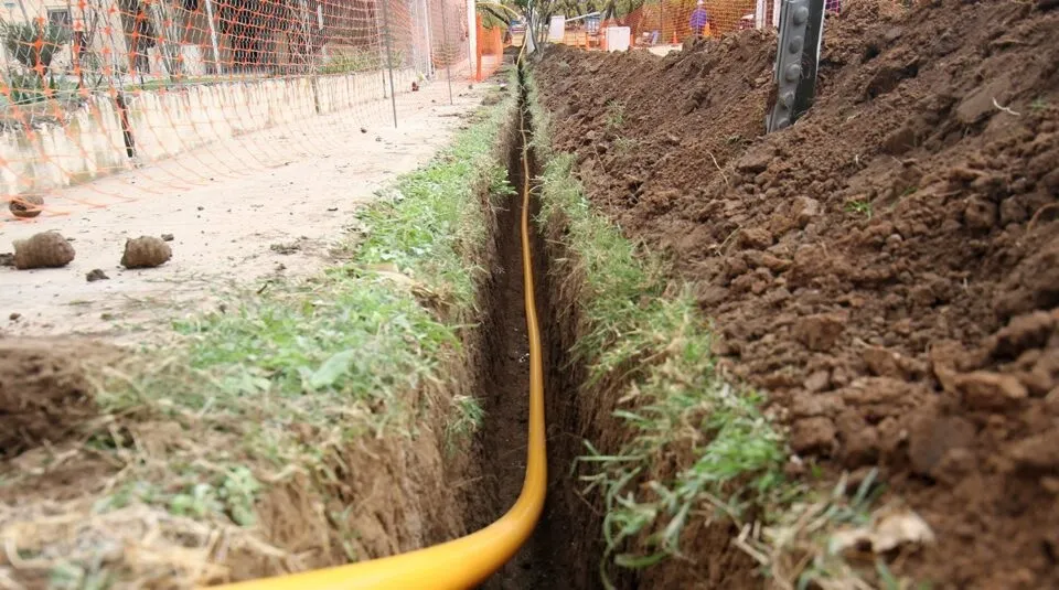 Obra de gas. FOTO TOMADA DE INTERNET