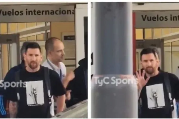 Messi llegó al país para jugar en la Selección Argentina por las Eliminatorias Sudamericanas
