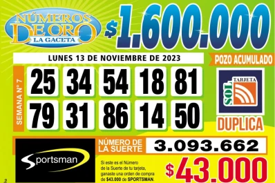 Los Números de Oro de LA GACETA