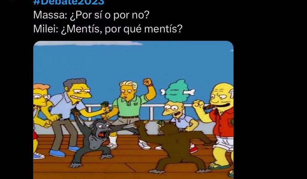 Mirá los mejores memes del debate presidencial entre Sergio Massa y Javier Milei