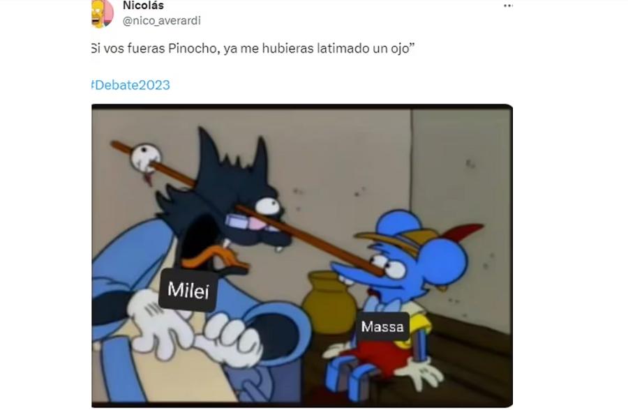 Mirá los mejores memes del debate presidencial entre Sergio Massa y Javier Milei