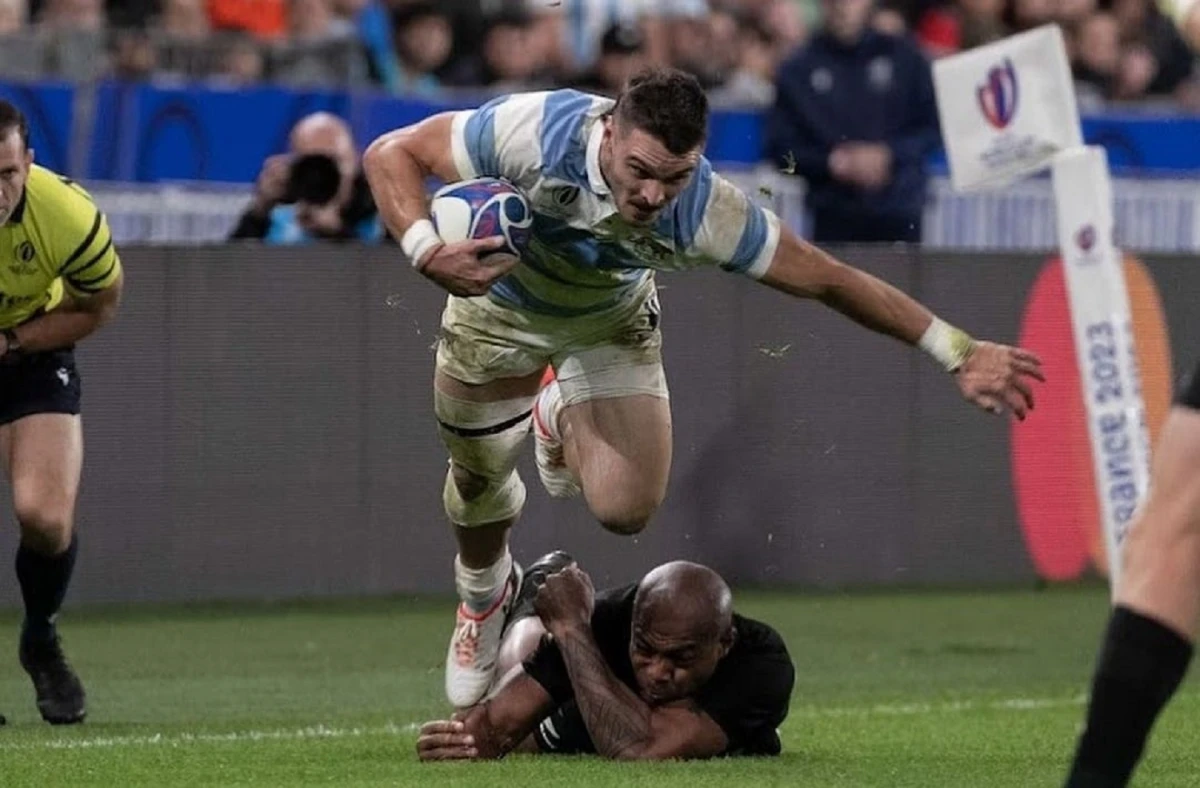 GRAN PRESENTE. Mateo Carreras fue la figura de Los Pumas en el Mundial. 