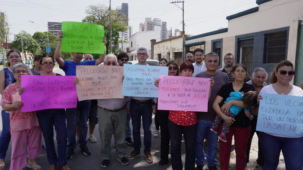 Vecinos de Ciudadela reclamaron por la falta de agua: Es indescriptible la angustia que nos causa